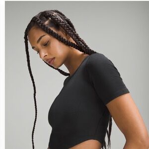 Lululemon Hold Tight Cropped TShirt, Black